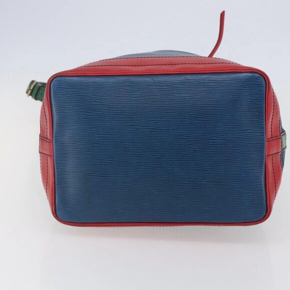 LOUIS VUITTON Epi Tricolor Noe Shoulder Bag Blue Red Green M44082 Auth 143946 - Picture 7 of 16
